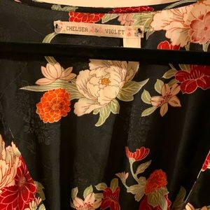 Beautiful black dress with floral print